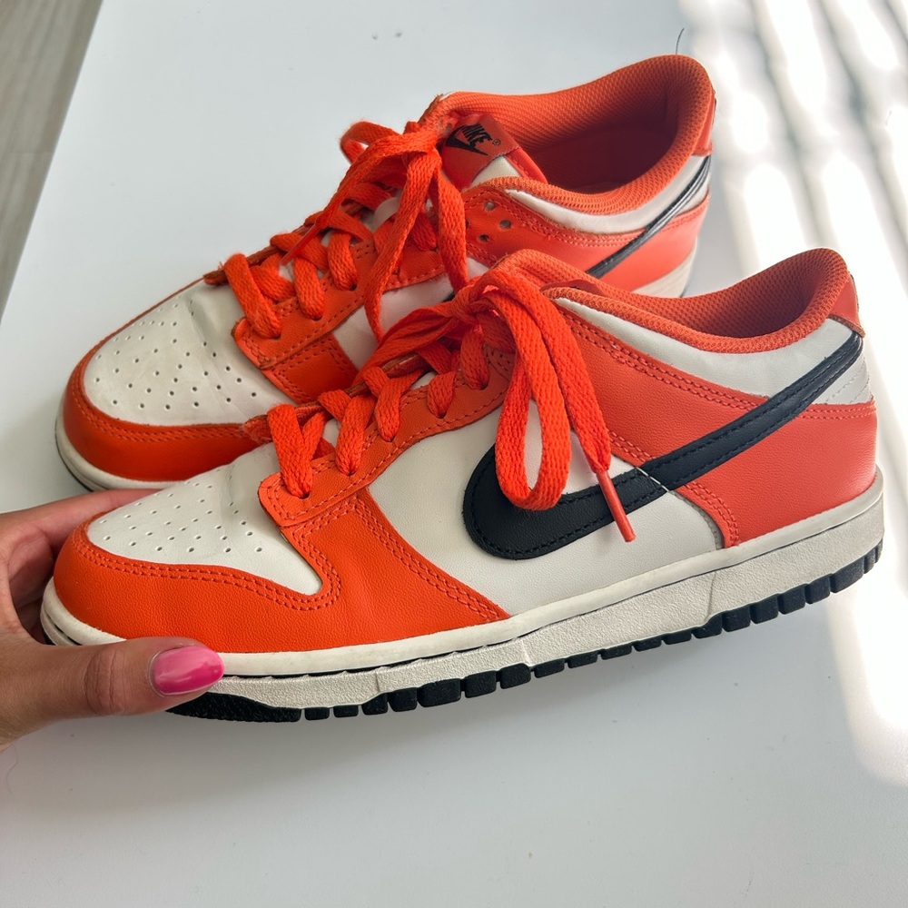 orange and black dunk lows